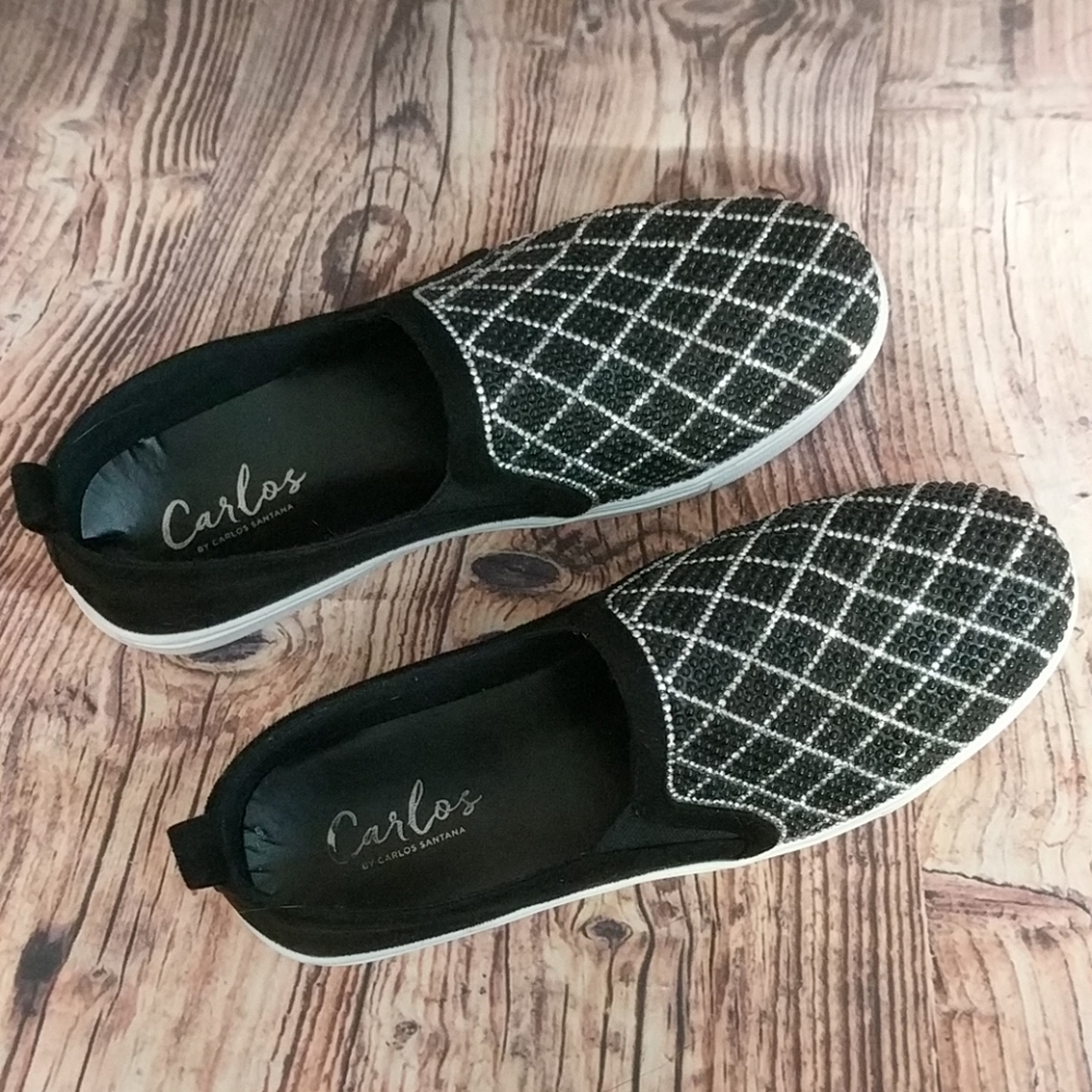 Carlos Santana | Rhinestone Slip On Shoes